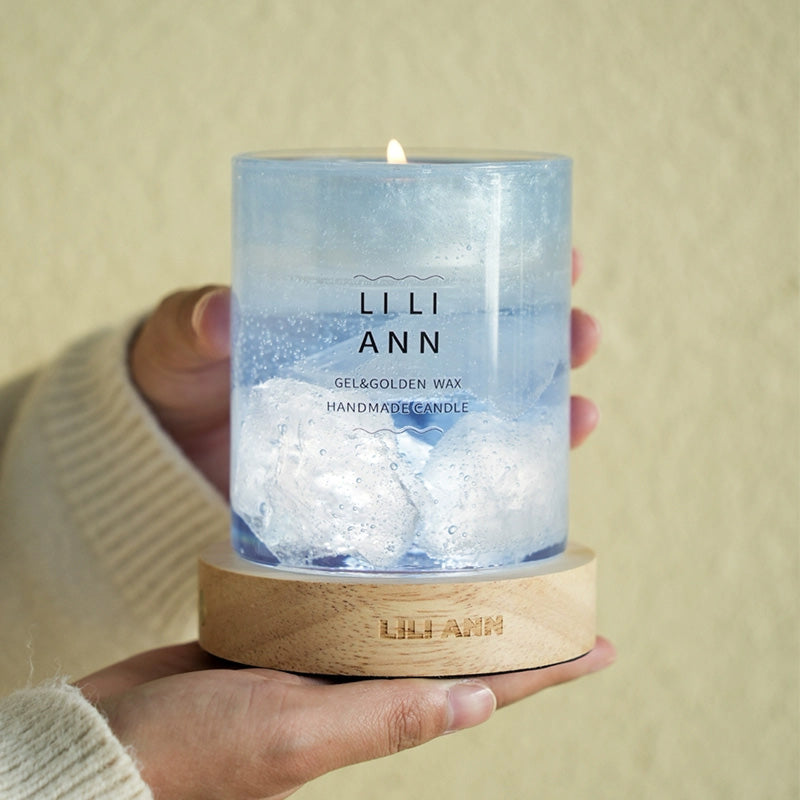 Handmade Crystal Candle Set (Glacier Monologue)