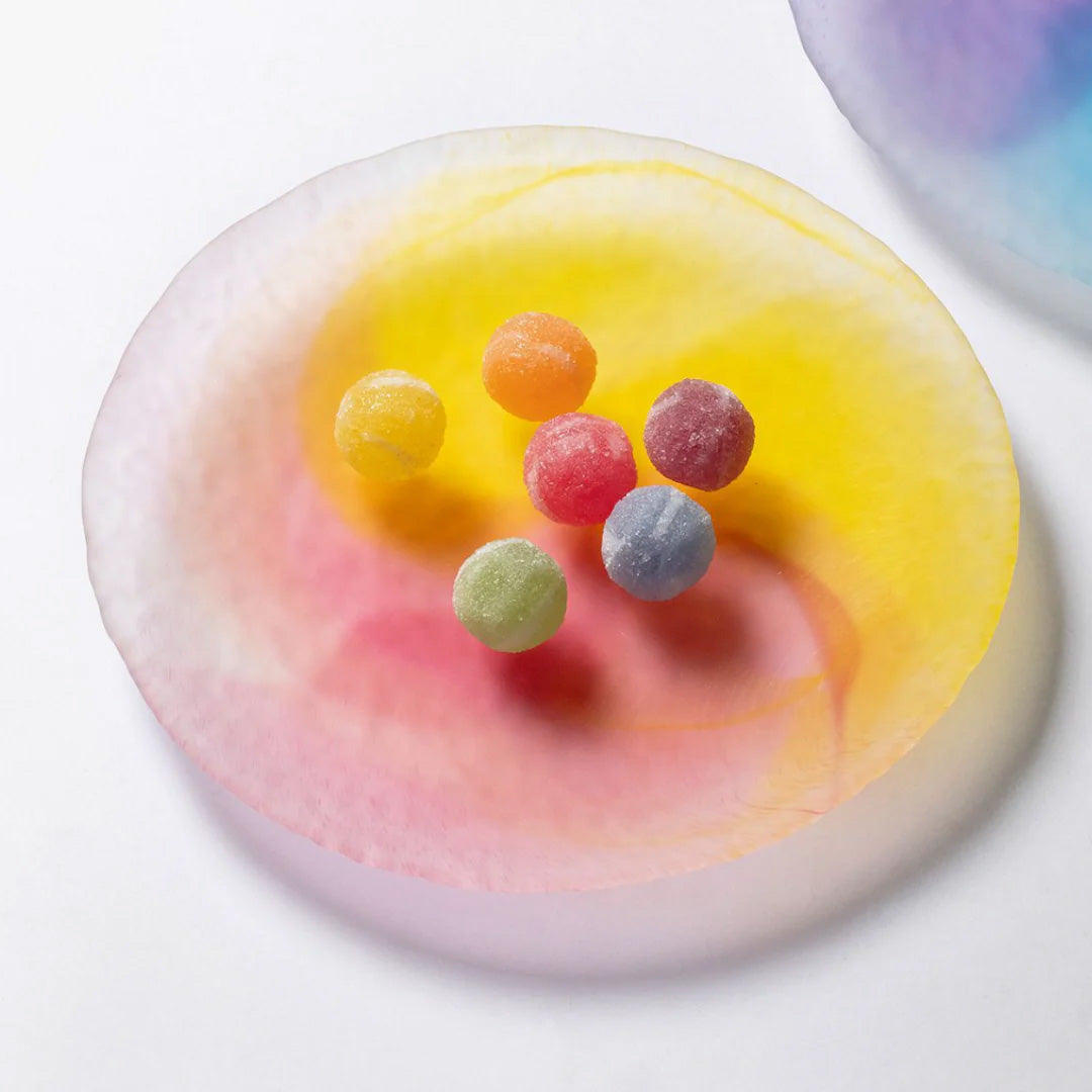 Hand-made Edo Glass Frosted Plate