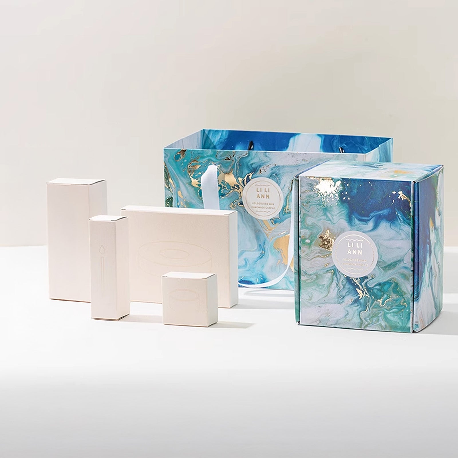 Handmade Crystal Candle Set (Glacier Monologue)