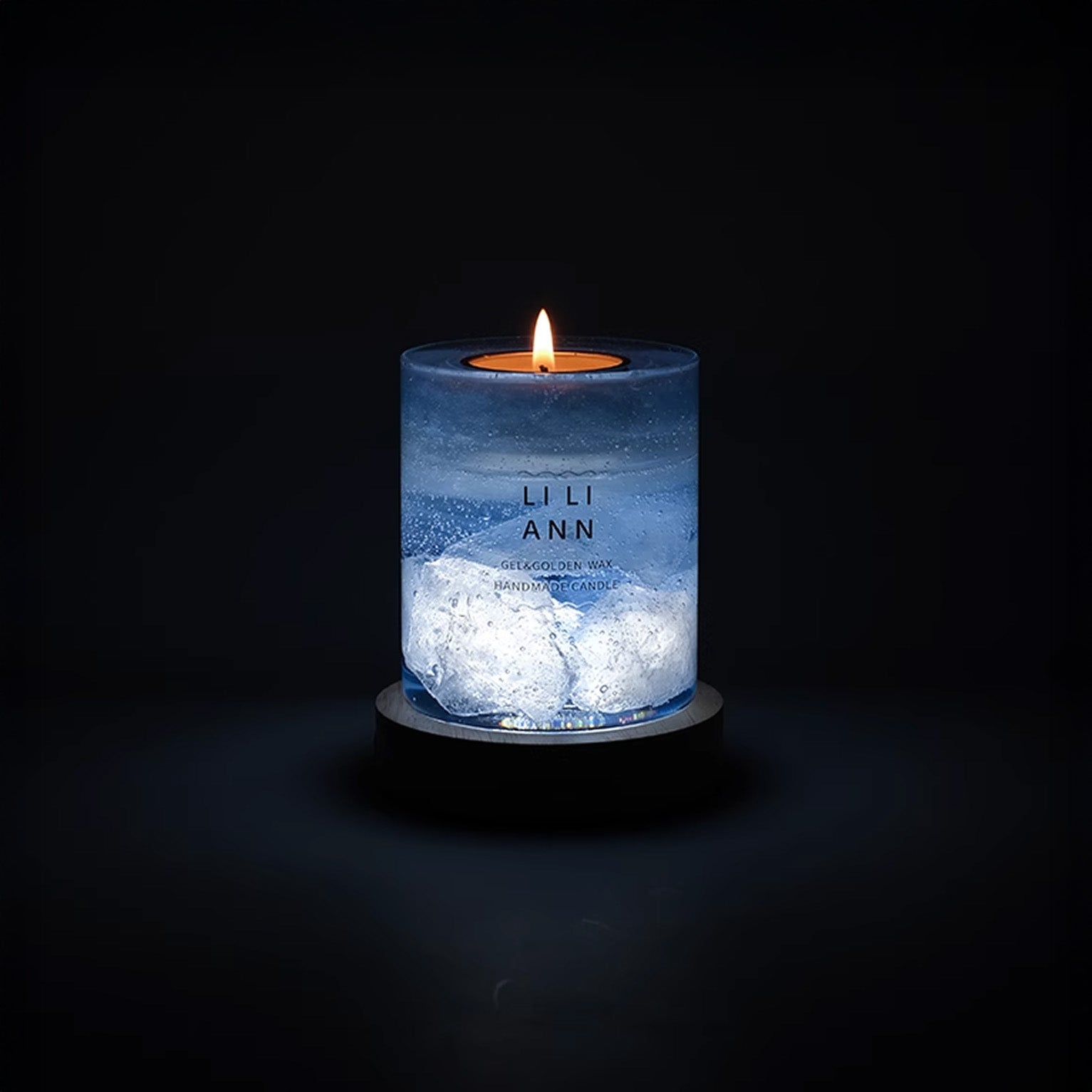 Handmade Crystal Candle Set (Glacier Monologue)