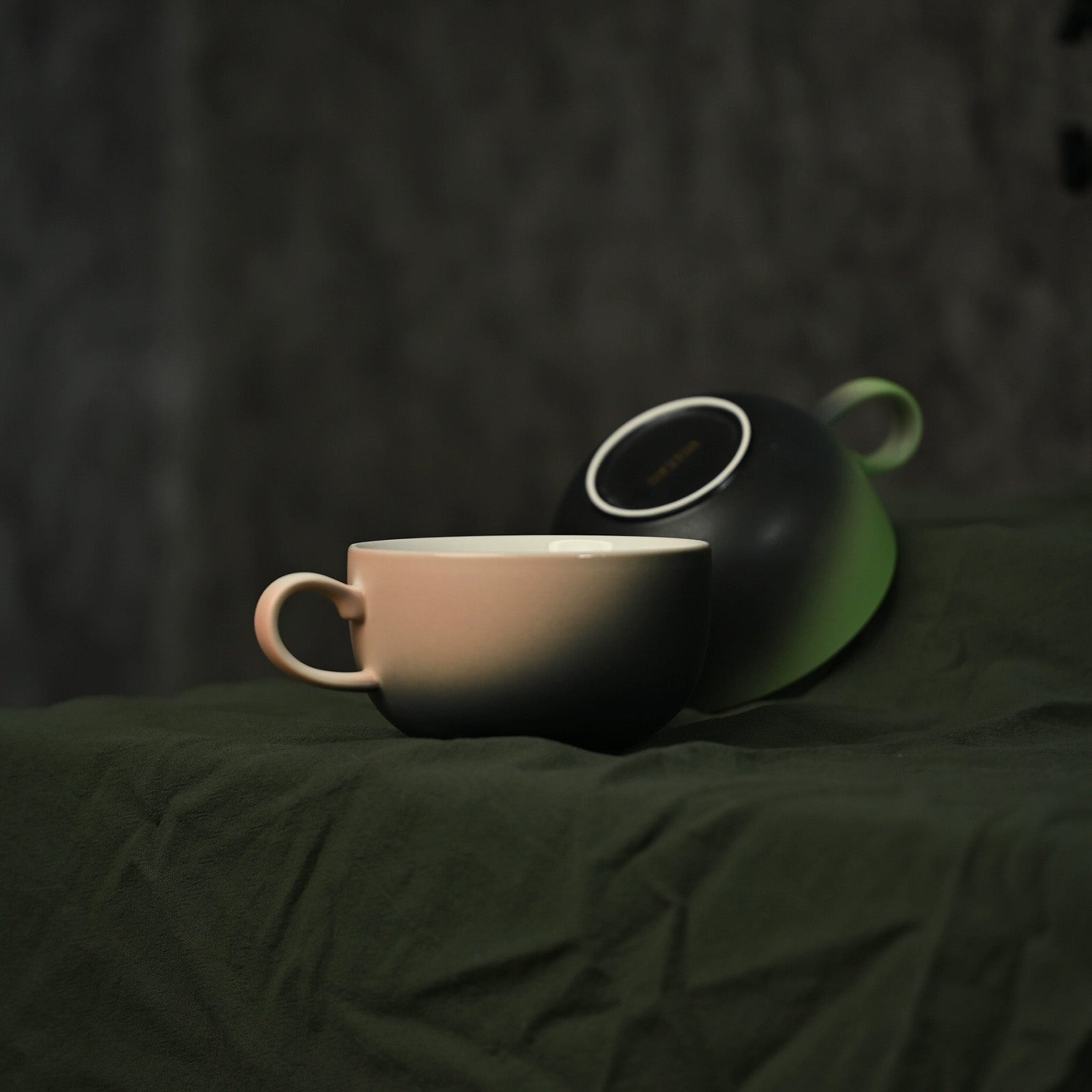 Gradient Ceramic Latte Mug  (Artisan Designed and Hand Finished)