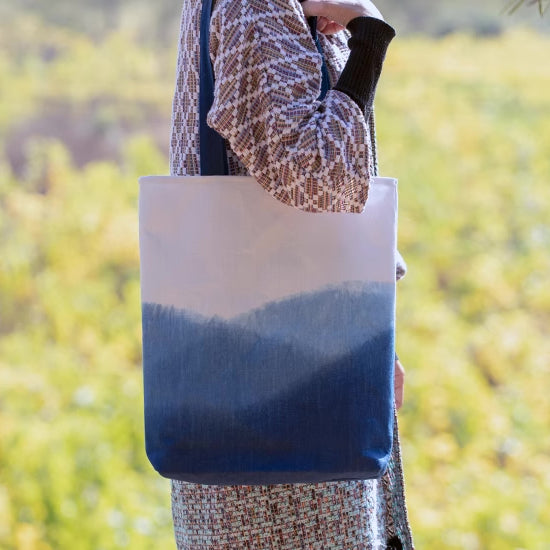 Handmade Natural Plant-dyed Tote Bag (Indigo-dyed)