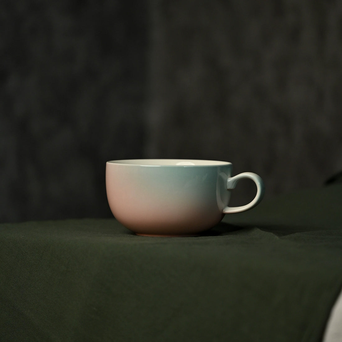 Gradient Ceramic Latte Mug  (Artisan Designed and Hand Finished)