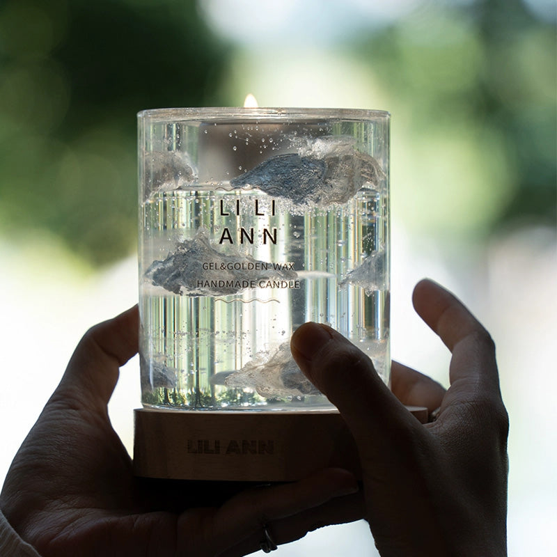 Handmade Crystal Candle Set (Wandering Clouds)